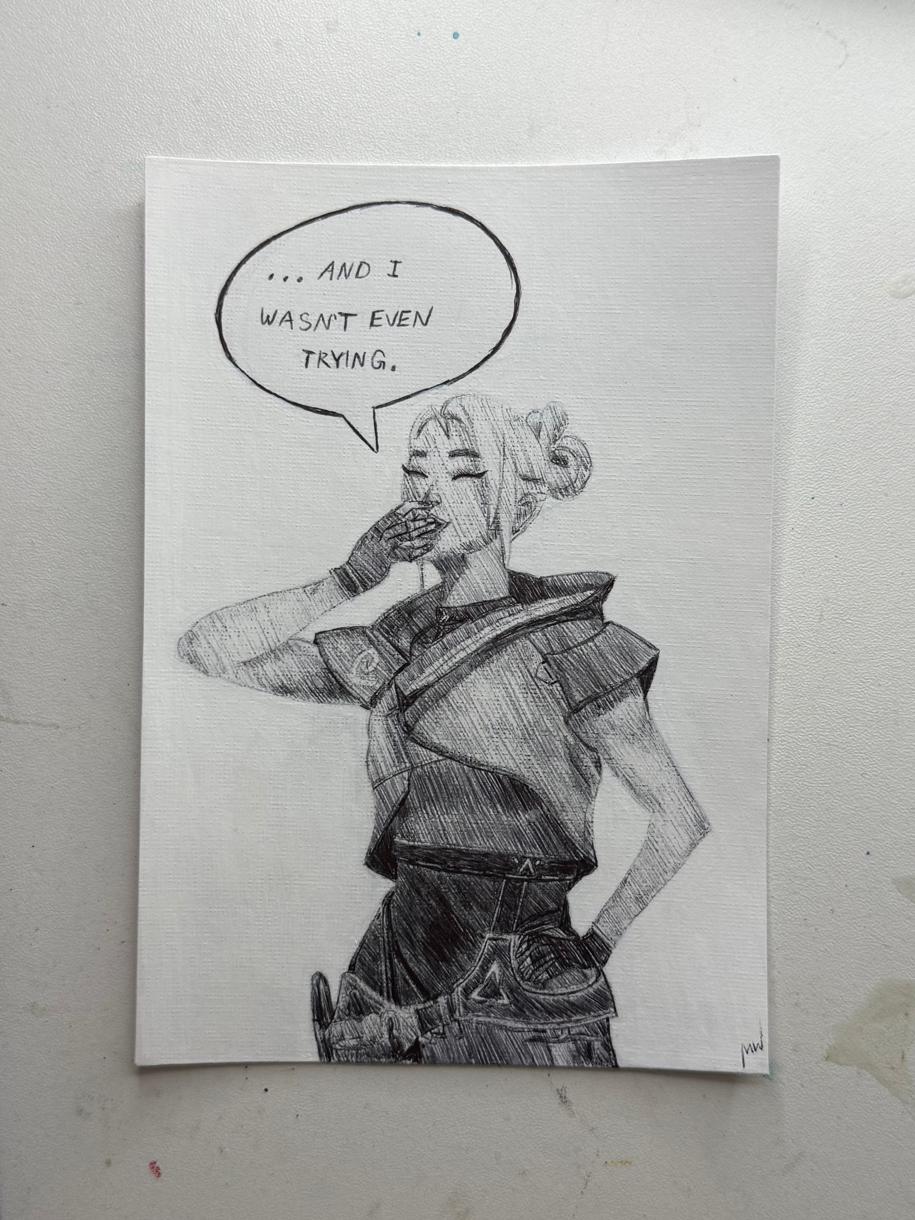 Jett Valorant Drawing