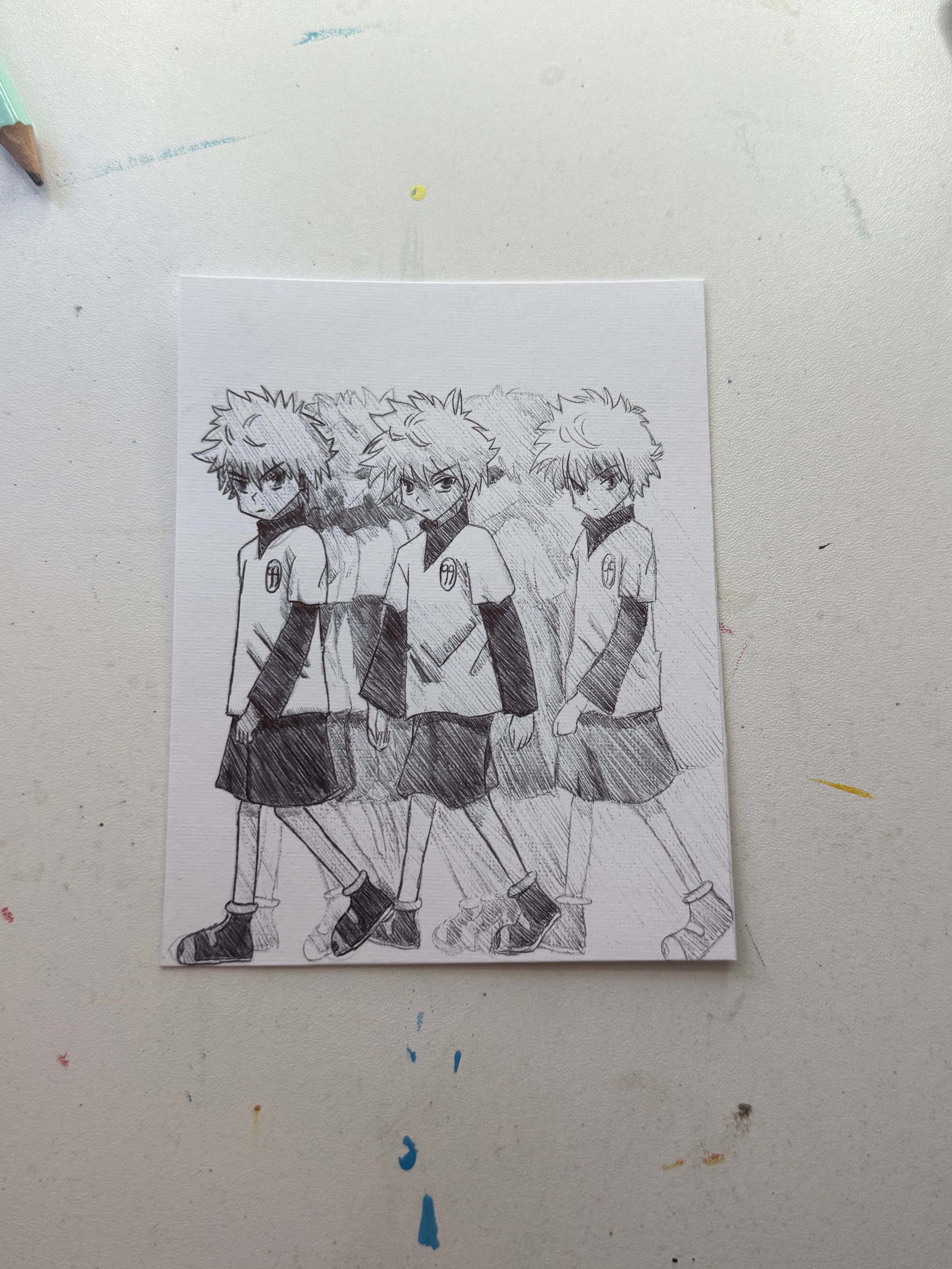 Killua Rhythm Echo Drawing