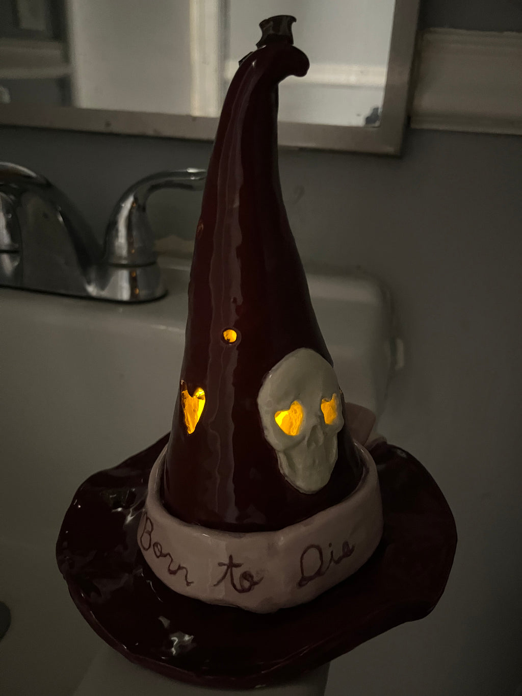 "Born To Die" Witch Hat Lantern