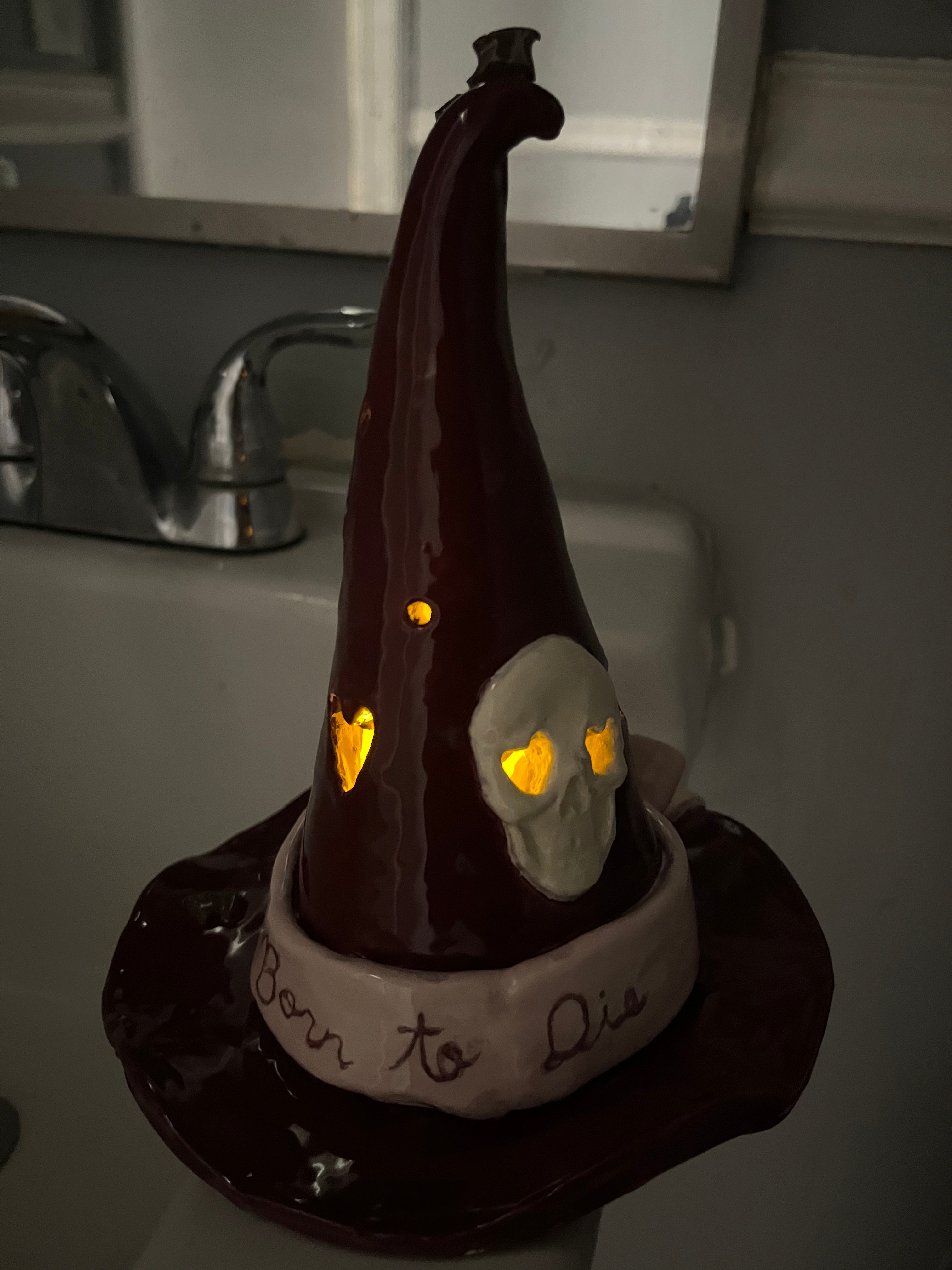 "Born To Die" Witch Hat Lantern