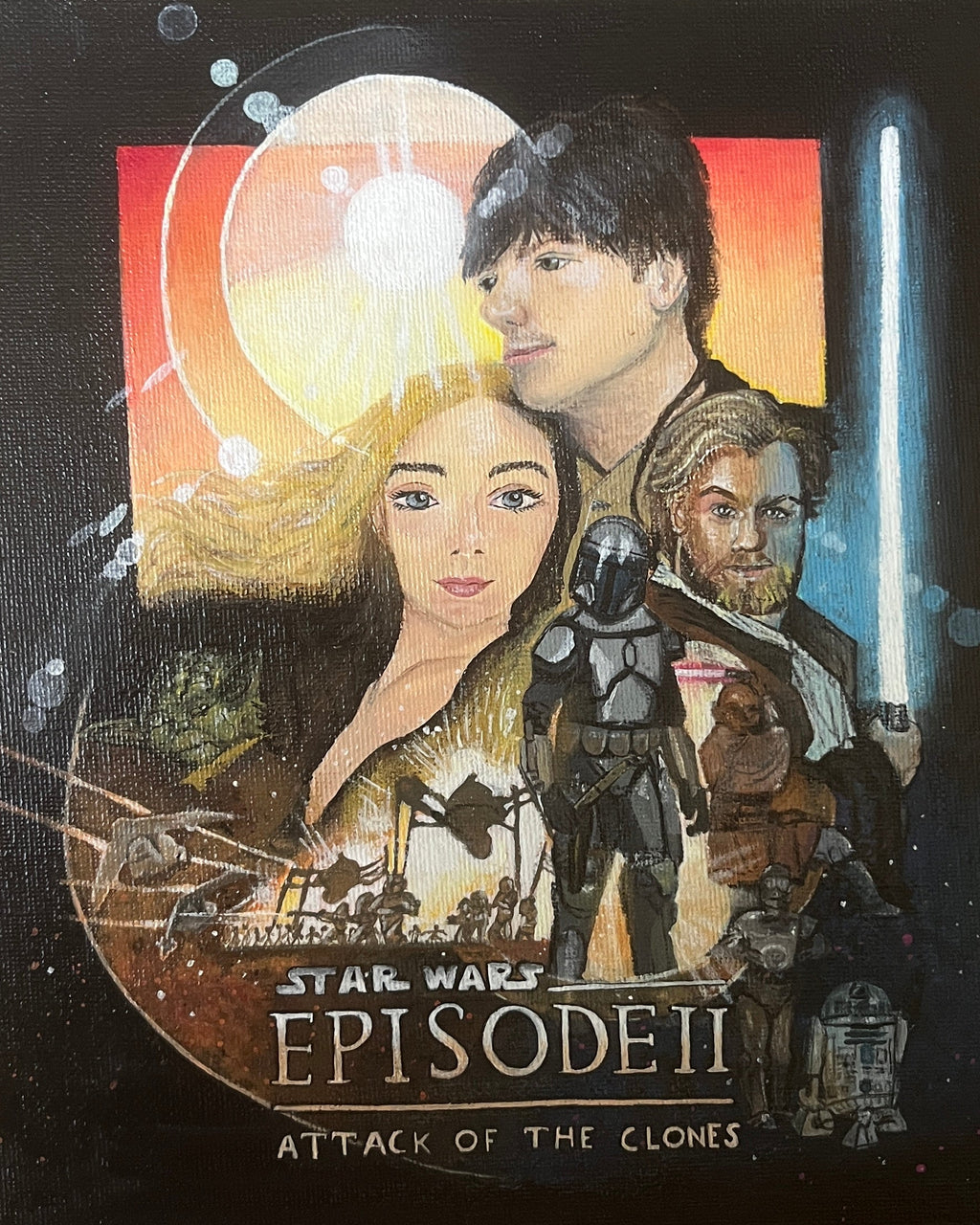 Star Wars Couple Painting