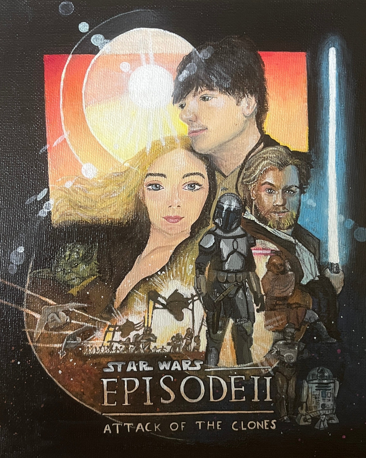Star Wars Couple Painting